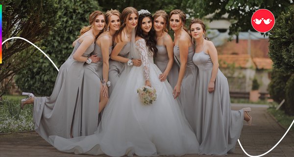 Inspirações de cores para vestidos de madrinhas de casamento